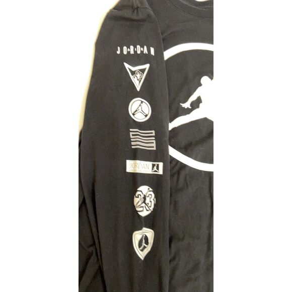 Michael Jordan 23 Jumpman Long Sleeve black t-shirt. Size L. - Picture 3 of 7
